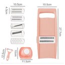 Cortador doméstico de legumes, fatiador e ralador de batatas, cortador multifuncional de frutas em tiras Julienne com cabo – utensílio de cozinha