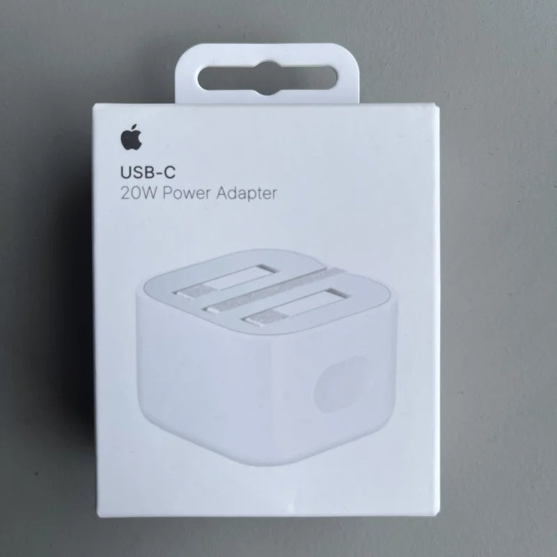 Original Apple – Carregador 20W USB-C Power Adapter para iPhone 16, 15, 14, 13, 12 (Mini, Pro, Max, Plus)