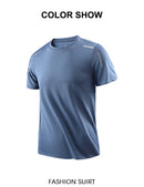 Camiseta Masculina CHRLCK de Corrida – Secagem Rápida, Respirável, Macia e Elástica para Esportes ao Ar Livre, Trilha, Pesca e Verão