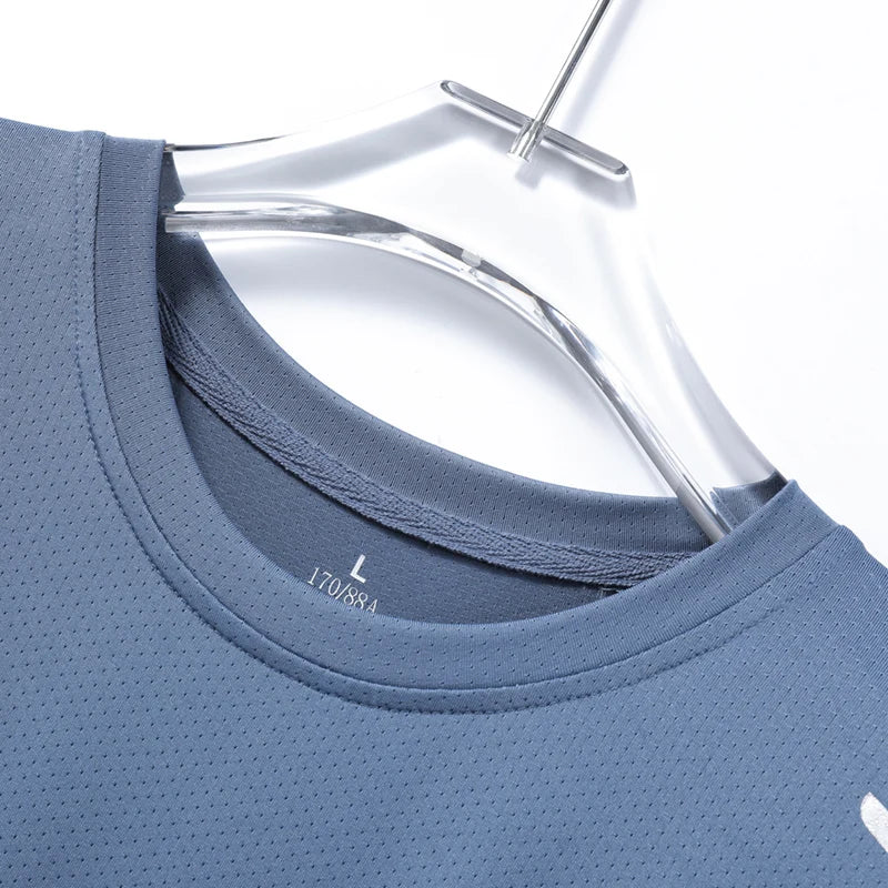 Camiseta Masculina CHRLCK de Corrida – Secagem Rápida, Respirável, Macia e Elástica para Esportes ao Ar Livre, Trilha, Pesca e Verão