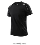 Camiseta Masculina CHRLCK de Corrida – Secagem Rápida, Respirável, Macia e Elástica para Esportes ao Ar Livre, Trilha, Pesca e Verão