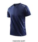 Camiseta Masculina CHRLCK de Corrida – Secagem Rápida, Respirável, Macia e Elástica para Esportes ao Ar Livre, Trilha, Pesca e Verão