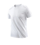 Camiseta Masculina CHRLCK de Corrida – Secagem Rápida, Respirável, Macia e Elástica para Esportes ao Ar Livre, Trilha, Pesca e Verão