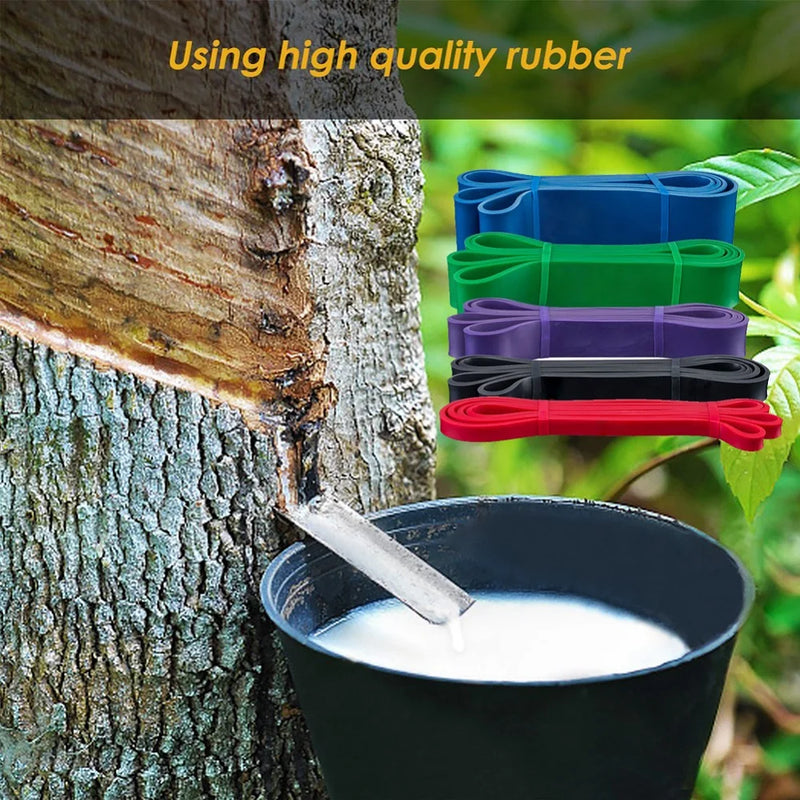 Cinta Elástica Esportiva Reforçada – Auxiliar para Barra Fixa, Academia, Pilates, Exercícios de Resistência, Equipamento de Treino Masculino e Feminino em Borracha