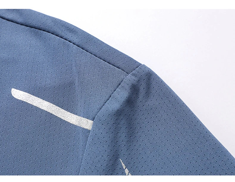 Camiseta Masculina CHRLCK de Corrida – Secagem Rápida, Respirável, Macia e Elástica para Esportes ao Ar Livre, Trilha, Pesca e Verão