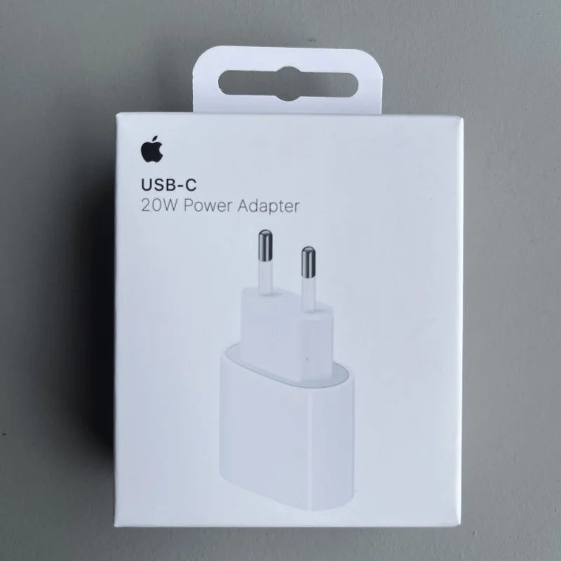 Original Apple – Carregador 20W USB-C Power Adapter para iPhone 16, 15, 14, 13, 12 (Mini, Pro, Max, Plus)